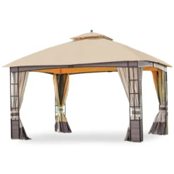 Lakewood Gazebo Beige Replacement Canopy -Outdoor Decor Sales 810549208 61