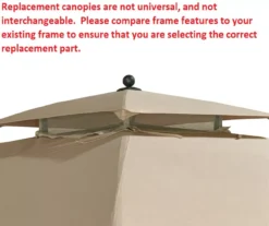 Eagle Brooke/Ashford/Asheville Gazebo Beige Replacement Riplock Canopy & Side Mosquito Netting Set 20 Eagle Brooke/Ashford/Asheville Gazebo Beige Replacement Riplock Canopy & Side Mosquito Netting Set -Outdoor Decor Sales 810549212 5