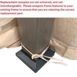 Eagle Brooke/Ashford/Asheville Gazebo Beige Replacement Riplock Canopy & Side Mosquito Netting Set 29 Eagle Brooke/Ashford/Asheville Gazebo Beige Replacement Riplock Canopy & Side Mosquito Netting Set -Outdoor Decor Sales 810549212 71