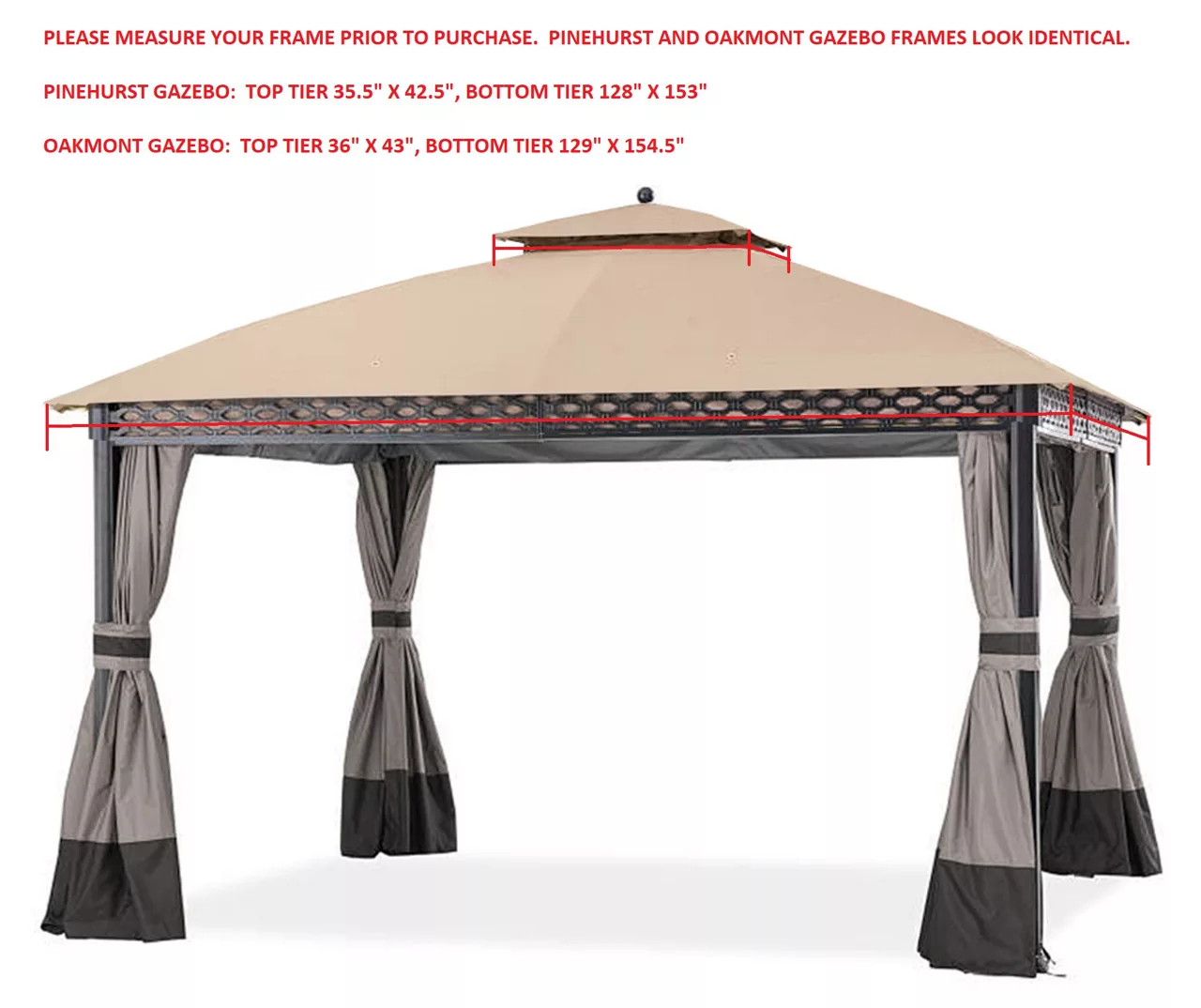 Pinehurst Gazebo Midnight Blue Trellis Replacement Canopy 5 Pinehurst Gazebo Midnight Blue Trellis Replacement Canopy - Image 3