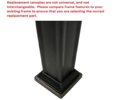 Pinehurst Gazebo Stone Stripe Replacement Canopy -Outdoor Decor Sales 810549220 6