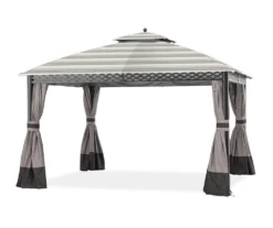 Pinehurst Gazebo Stone Stripe Replacement Canopy -Outdoor Decor Sales 810549220 7
