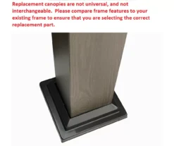 Shadow Creek Gazebo Beige Replacement Canopy -Outdoor Decor Sales 810549221 4