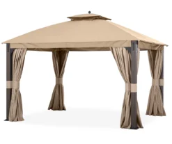 Shadow Creek Gazebo Beige Replacement Canopy -Outdoor Decor Sales 810549221 61