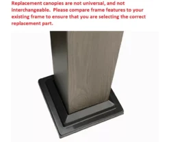 Shadow Creek Gazebo Canyon Stripe Replacement Canopy -Outdoor Decor Sales 810549223 41