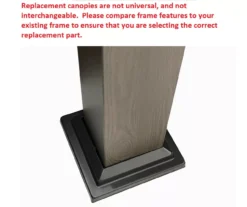 Shadow Creek Gazebo Stone Stripe Replacement Canopy -Outdoor Decor Sales 810549224 41