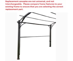 Verano Pergola Beige Replacement Riplock Canopy -Outdoor Decor Sales 810549225 41