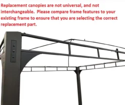 Shadow Creek Gazebo Beige Replacement Privacy Curtain Set -Outdoor Decor Sales 810549227 51