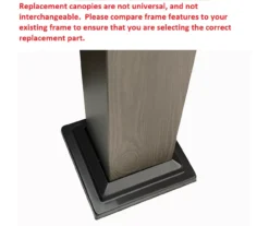 Shadow Creek Gazebo Beige Damask Replacement Canopy -Outdoor Decor Sales 810549233 4