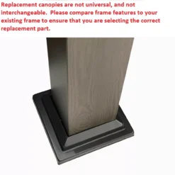 Shadow Creek Gazebo Beige Damask Replacement Canopy -Outdoor Decor Sales 810549233 41