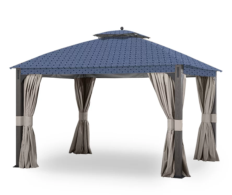 Shadow Creek Gazebo Midnight Blue Trellis Replacement Canopy 8 Shadow Creek Gazebo Midnight Blue Trellis Replacement Canopy - Image 6