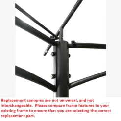 Heritage Gazebo Beige Replacement Riplock Canopy & Side Mosquito Netting Set -Outdoor Decor Sales 810549238 61