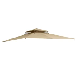 Bamboo Look Gazebo Beige Replacement Riplock Canopy -Outdoor Decor Sales 810549240 11
