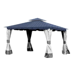 Monterey Gazebo Midnight Blue Trellis Replacement Canopy -Outdoor Decor Sales 810549249 11