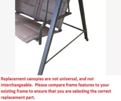 Aspen Swing Gray Replacement Canopy -Outdoor Decor Sales 810549253 3
