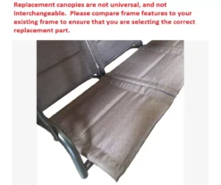 Aspen Swing Gray Replacement Canopy -Outdoor Decor Sales 810549253 5