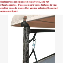 Augusta Swing Beige Replacement Canopy -Outdoor Decor Sales 810549255 41