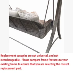 Lakewood Swing Beige Replacement Canopy -Outdoor Decor Sales 810549256 31