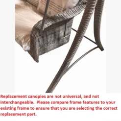 Lakewood Swing Beige Replacement Canopy -Outdoor Decor Sales 810549256 41