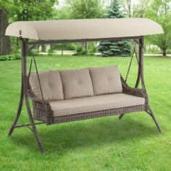 Lakewood Swing Beige Replacement Canopy -Outdoor Decor Sales 810549256 51