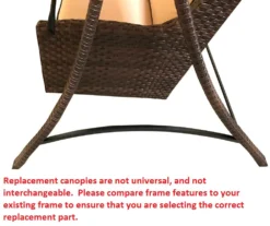 Wilson Fisher Wicker Swing Brown Replacement Canopy -Outdoor Decor Sales 810549261 3