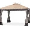 Oakmont Gazebo Beige Replacement Riplock Canopy & Side Mosquito Netting Set 2 Oakmont Gazebo Beige Replacement Riplock Canopy & Side Mosquito Netting Set -Outdoor Decor Sales 810549264 1