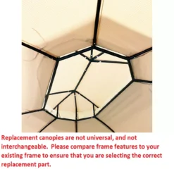 Jefferies Gazebo Beige Replacement Riplock Canopy -Outdoor Decor Sales 810549265 41