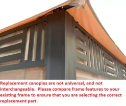 Westbrook Gazebo Beige Damask Replacement Canopy -Outdoor Decor Sales 810549281 3