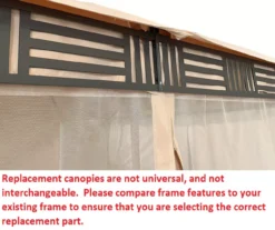 Westbrook Gazebo Beige Damask Replacement Canopy -Outdoor Decor Sales 810549281 4