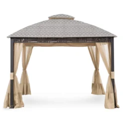Westbrook Gazebo Beige Damask Replacement Canopy -Outdoor Decor Sales 810549281 61