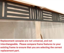 Westbrook Gazebo Canyon Stripe Replacement Canopy -Outdoor Decor Sales 810549284 4