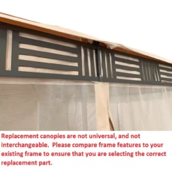 Westbrook Gazebo Stone Stripe Replacement Canopy 25 Westbrook Gazebo Stone Stripe Replacement Canopy -Outdoor Decor Sales 810549285 41