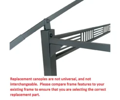 Westbrook Grill Gazebo Beige Replacement Canopy -Outdoor Decor Sales 810549286 3