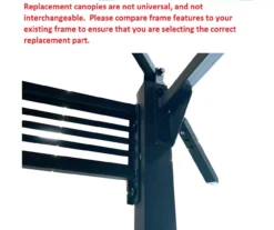 Westbrook Grill Gazebo Beige Replacement Canopy -Outdoor Decor Sales 810549286 4