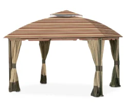 South Hampton Gazebo Canyon Stripe Replacement Canopy -Outdoor Decor Sales 810549300 5