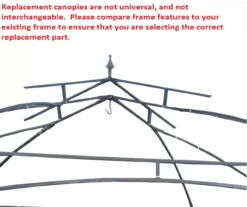 Newport Gazebo Beige Replacement Canopy -Outdoor Decor Sales 810549302 3
