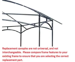 Newport Gazebo Beige Replacement Riplock Canopy & Side Mosquito Netting Set -Outdoor Decor Sales 810549304 4