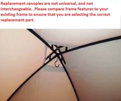 Dome Top Grill Gazebo Beige Replacement Riplock Canopy -Outdoor Decor Sales 810549305 4