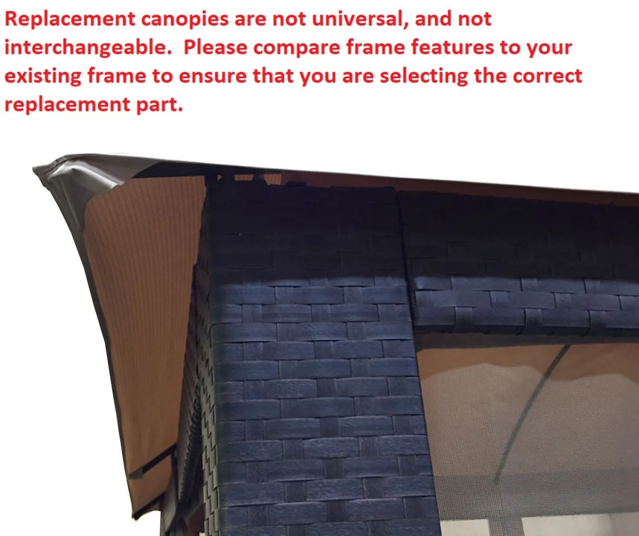 Riviera Sonoma Gazebo Beige Replacement Riplock Canopy 7 Riviera Sonoma Gazebo Beige Replacement Riplock Canopy - Image 5