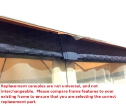 Riviera Sonoma Gazebo Beige Damask Replacement Canopy -Outdoor Decor Sales 810549315 6