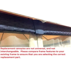 Riviera Sonoma Gazebo Midnight Blue Trellis Replacement Canopy -Outdoor Decor Sales 810549316 6