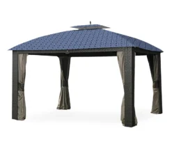 Riviera Sonoma Gazebo Midnight Blue Trellis Replacement Canopy -Outdoor Decor Sales 810549316 8