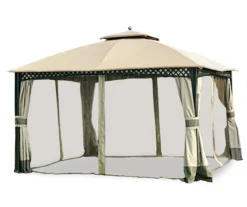 Windsor Dome Gazebo Beige Replacement Privacy Curtain Set -Outdoor Decor Sales 810549321 7