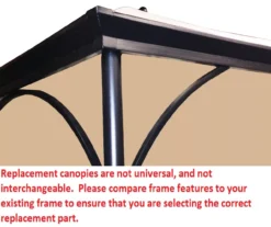 Somerset Gazebo Beige Replacement Canopy 10 Somerset Gazebo Beige Replacement Canopy -Outdoor Decor Sales 810549329 4