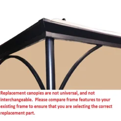 Somerset Gazebo Canyon Stripe Replacement Canopy -Outdoor Decor Sales 810549339 4