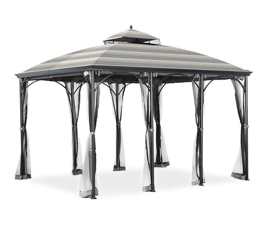 Somerset Gazebo Stone Stripe Replacement Canopy 10 Somerset Gazebo Stone Stripe Replacement Canopy - Image 8