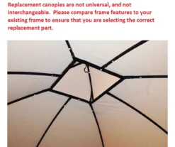 Somerset Gazebo Stone Stripe Replacement Canopy 21 Somerset Gazebo Stone Stripe Replacement Canopy -Outdoor Decor Sales 810549340 51