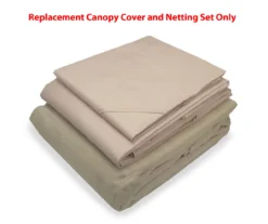 Sienna Octagon Gazebo Beige Replacement Riplock Canopy & Side Mosquito Netting Set -Outdoor Decor Sales 810549342 21