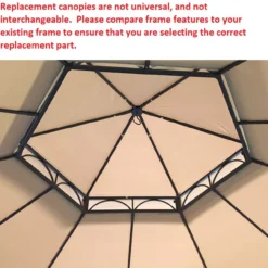 Southbay Gazebo Replacement Riplock Canopy -Outdoor Decor Sales 810549347 4