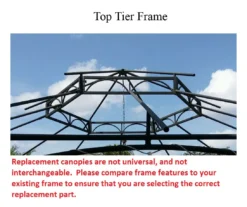 Southbay Gazebo Canyon Stripe Replacement Canopy -Outdoor Decor Sales 810549351 51